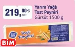 GÜRSÜT YARIM YAĞLI TOST PEYNİRİ